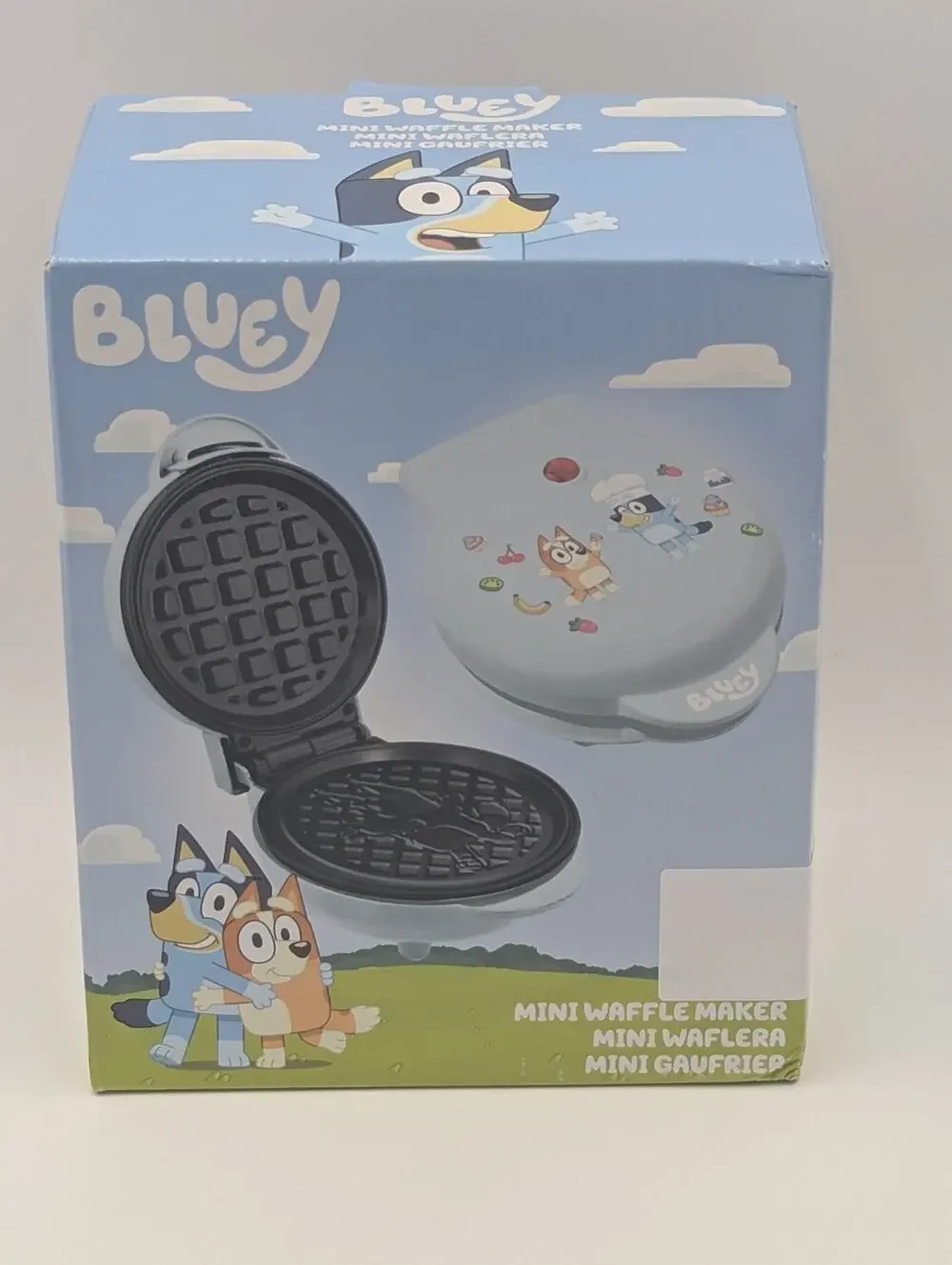 Uncanny Brand Bluey Character Non Stick Mini Waffle Maker New In Box